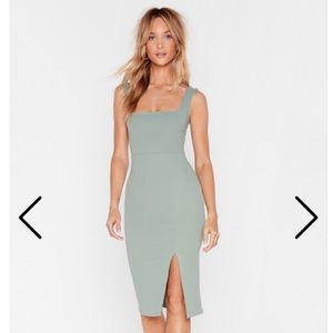NASTY GAL Sage Midi Dress